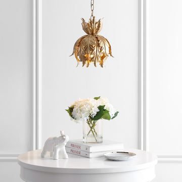 Anne 12" Adjustable Metal LED Pendant - JONATHAN Y